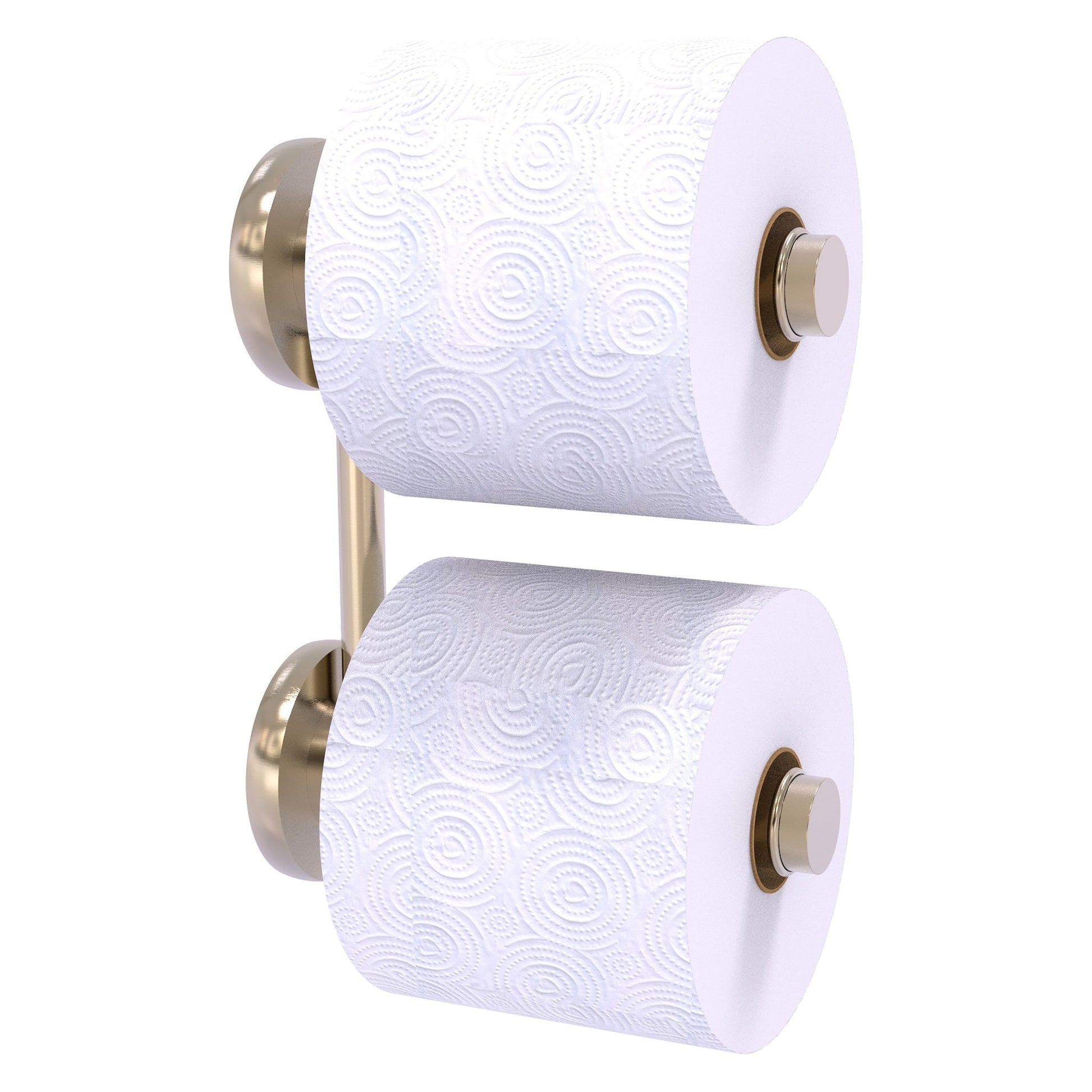 Allied Brass Prestige Skyline 6.1" x 2.64" Antique Pewter Solid Brass 2-Roll Reserve Roll Toilet Paper Holder