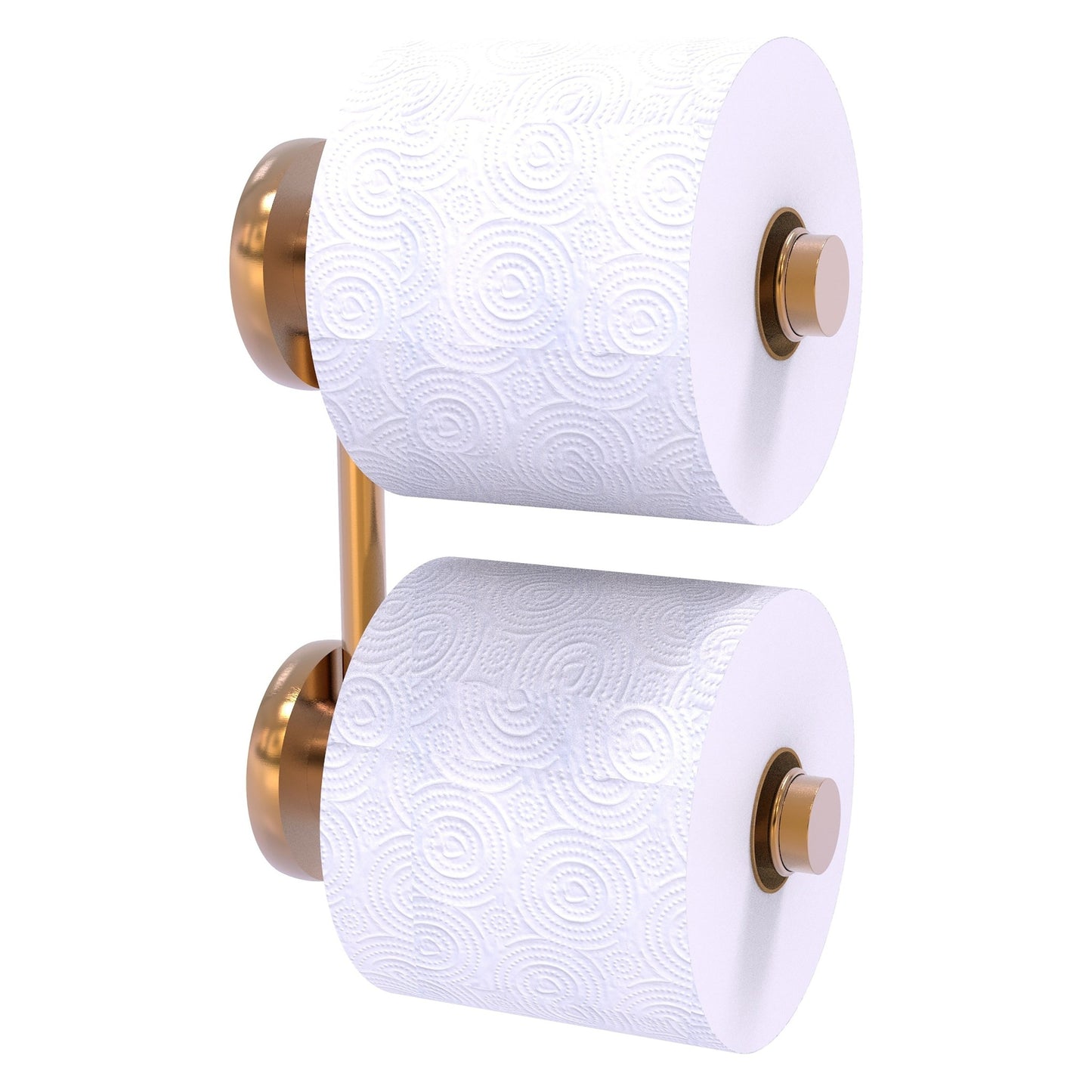 Allied Brass Prestige Skyline 6.1" x 2.64" Brushed Bronze Solid Brass 2-Roll Reserve Roll Toilet Paper Holder