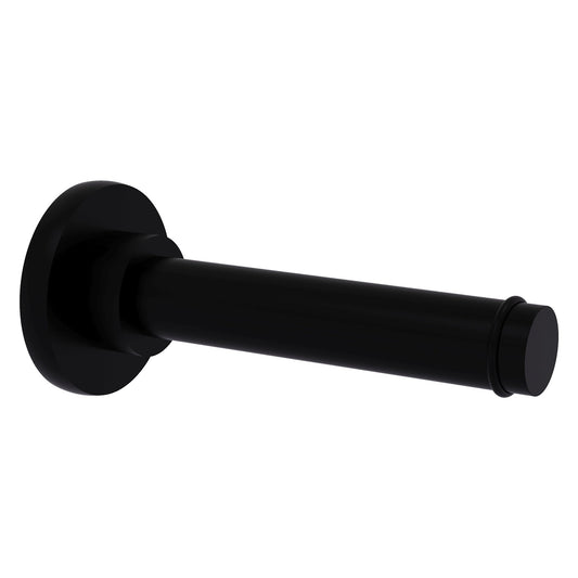 Allied Brass Prestige Skyline 6.1" x 2.64" Matte Black Solid Brass Horizontal Reserve Roll Toilet Paper Holder