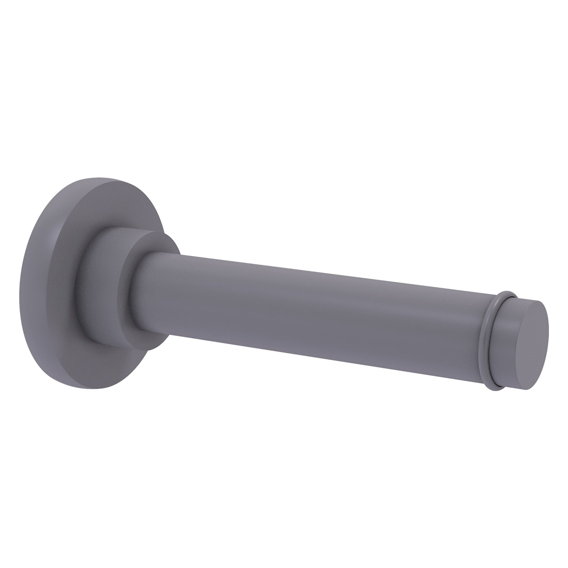 Allied Brass Prestige Skyline 6.1" x 2.64" Matte Gray Solid Brass Horizontal Reserve Roll Toilet Paper Holder