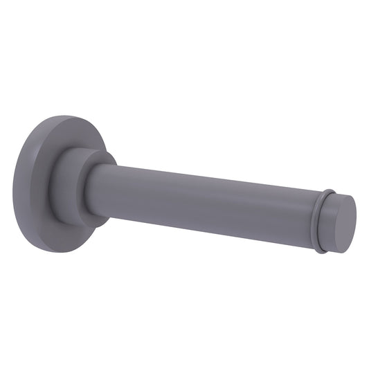 Allied Brass Prestige Skyline 6.1" x 2.64" Matte Gray Solid Brass Horizontal Reserve Roll Toilet Paper Holder