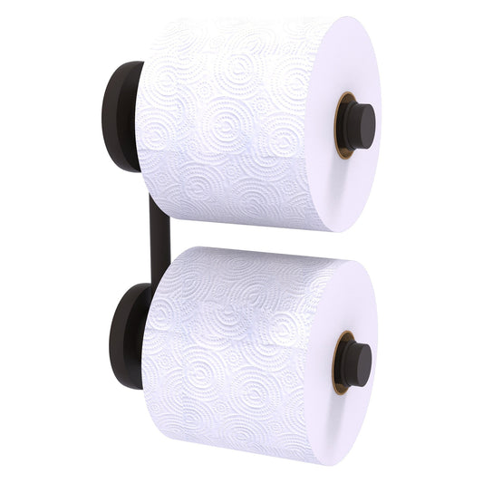 Allied Brass Prestige Skyline 6.1" x 2.64" Oil Rubbed Bronze Solid Brass 2-Roll Reserve Roll Toilet Paper Holder