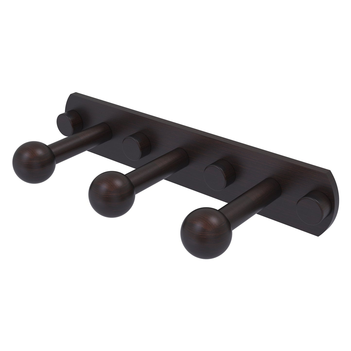 Allied Brass Prestige Skyline 8" x 3" Venetian Bronze Solid Brass 3-Position Robe Hook