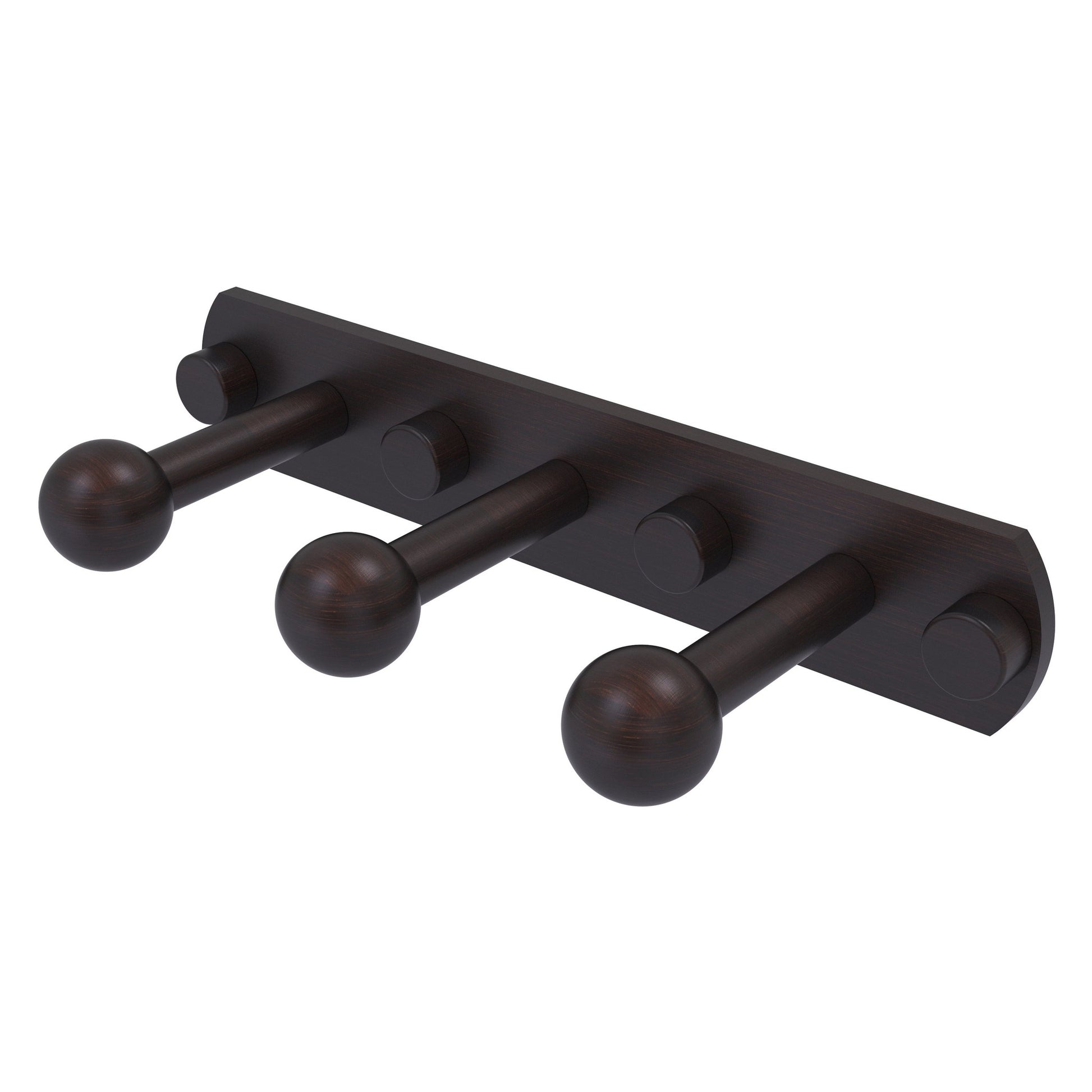 Allied Brass Prestige Skyline 8" x 3" Venetian Bronze Solid Brass 3-Position Robe Hook