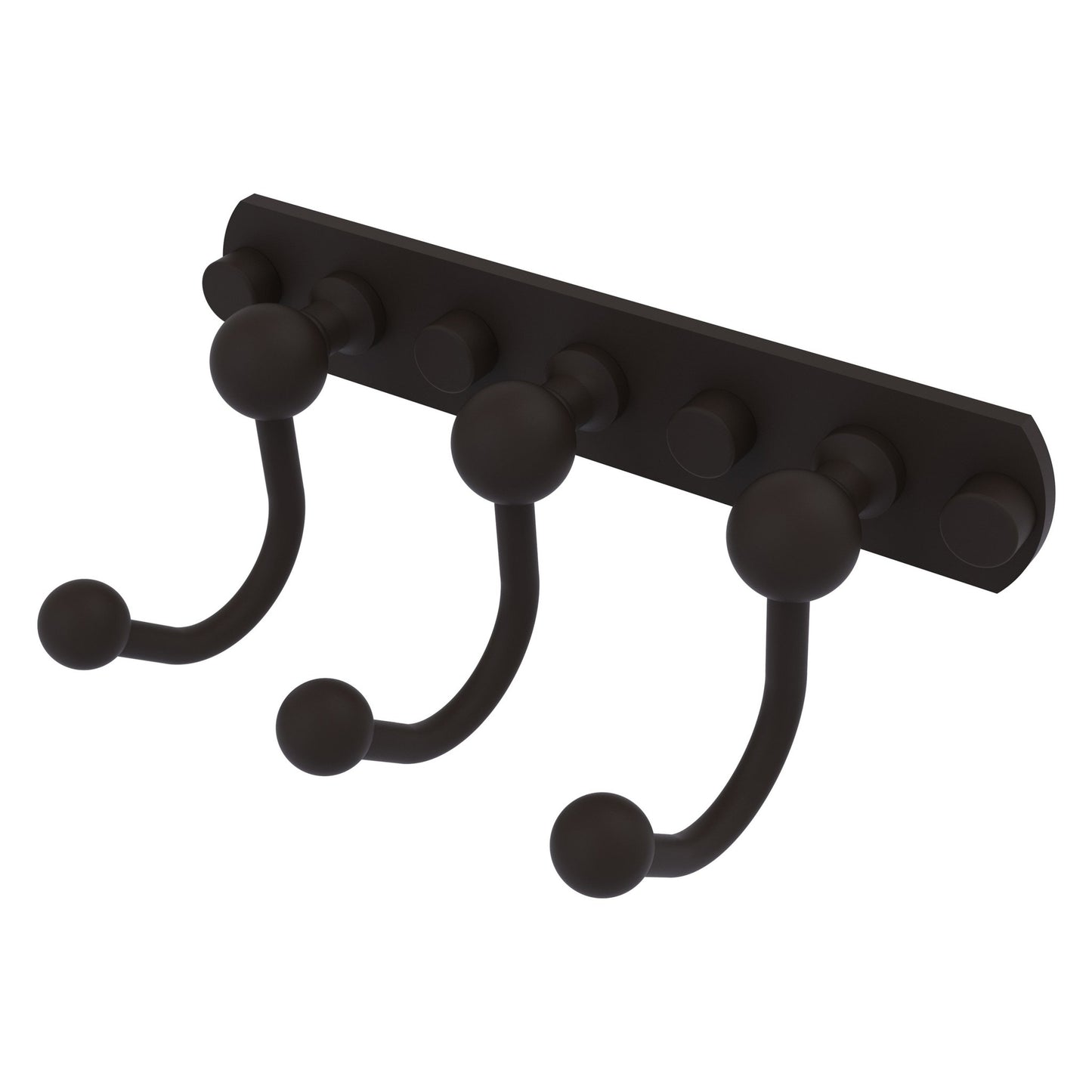 Allied Brass Prestige Skyline 8" x 4" Oil Rubbed Bronze Solid Brass 3 Positions Multi Hook