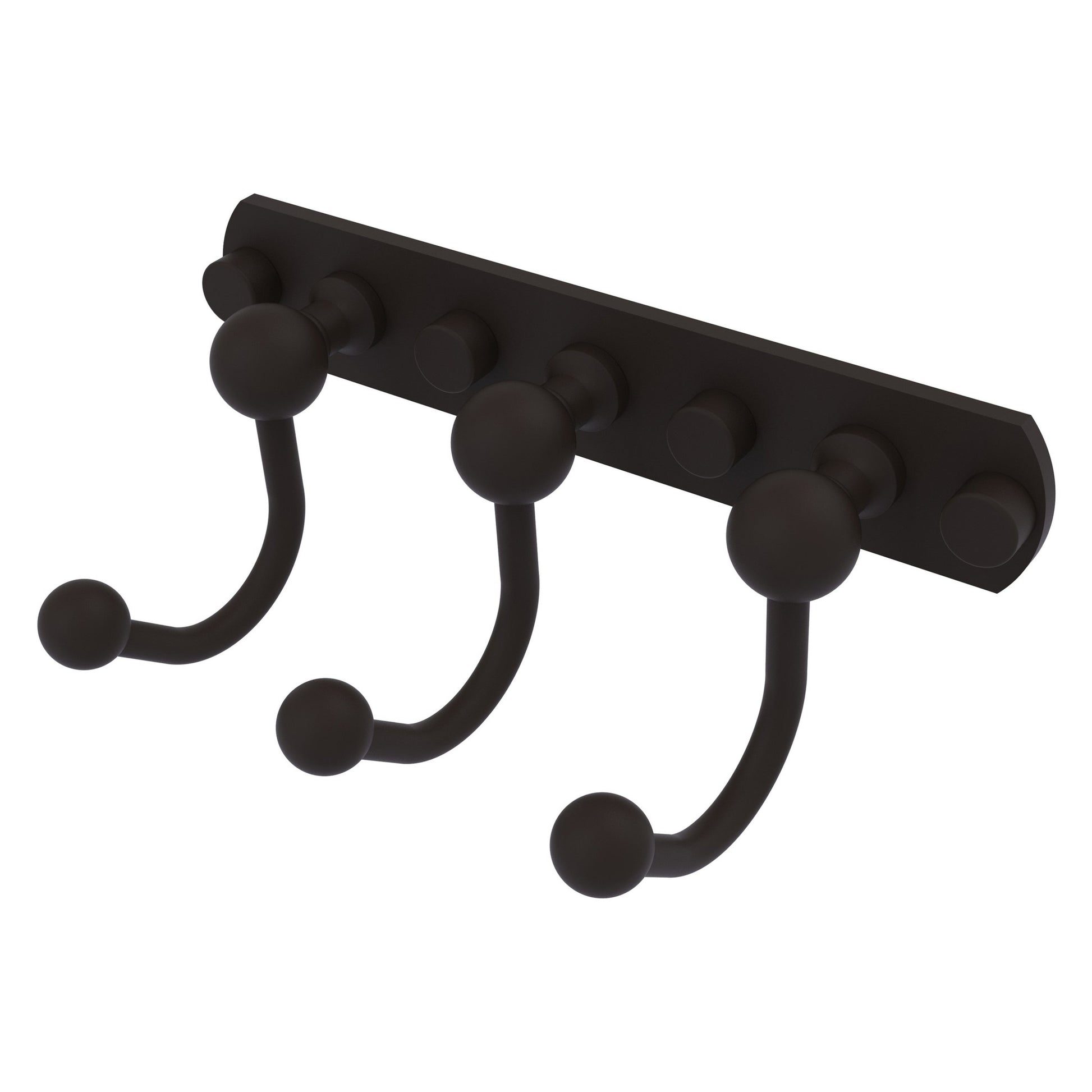 Allied Brass Prestige Skyline 8" x 4" Oil Rubbed Bronze Solid Brass 3 Positions Multi Hook