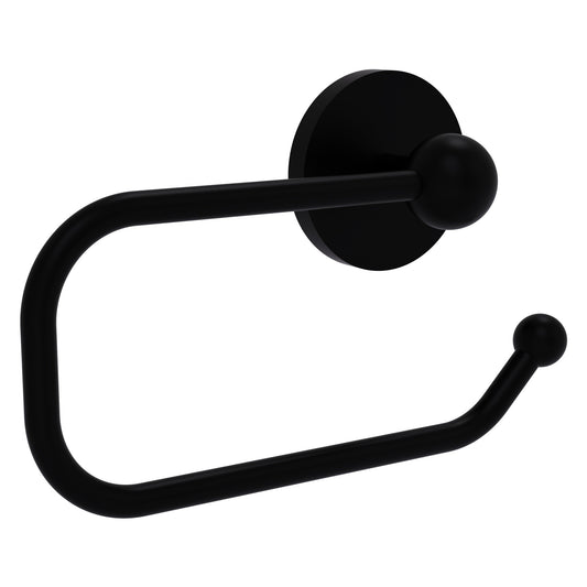 Allied Brass Prestige Skyline 8" x 7" Matte Black Solid Brass European Style Toilet Tissue Holder