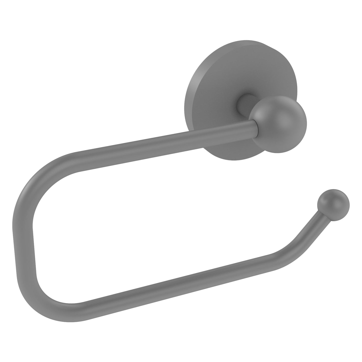 Allied Brass Prestige Skyline 8" x 7" Matte Gray Solid Brass European Style Toilet Tissue Holder