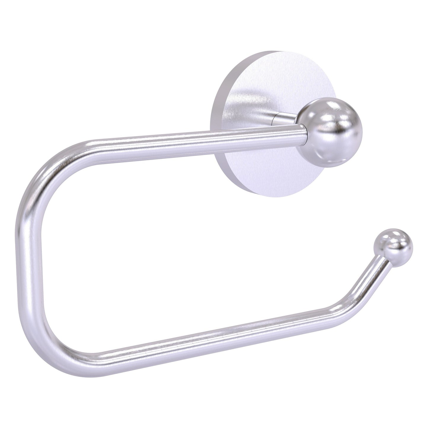 Allied Brass Prestige Skyline 8" x 7" Satin Chrome Solid Brass European Style Toilet Tissue Holder
