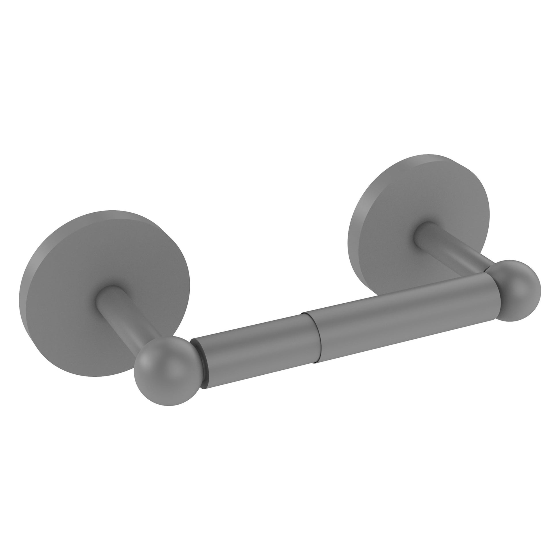 Allied Brass Prestige Skyline 8.7" x 5" Matte Gray Solid Brass 2-Post Toilet Tissue Holder