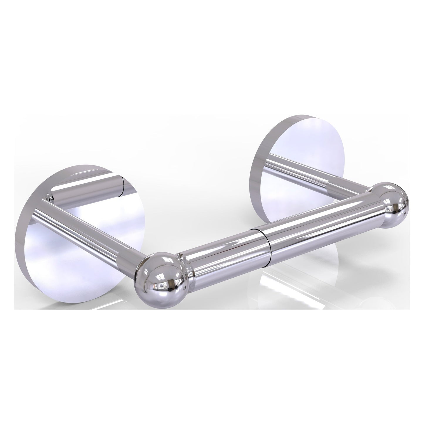 Allied Brass Prestige Skyline 8.7" x 5" Polished Chrome Solid Brass 2-Post Toilet Tissue Holder