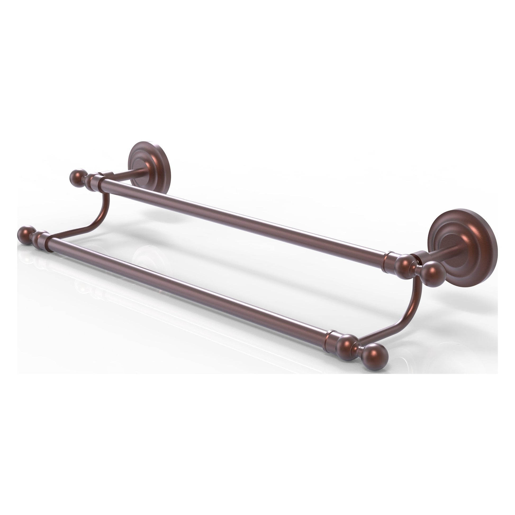 Allied Brass Que New 24" Double Antique Copper Towel Bar