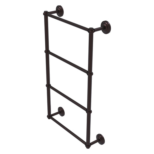 Allied Brass Que New 30" x 5.4" Antique Bronze Solid Brass 4-Tier 30 Inches Ladder Towel Bar With Twisted Detail