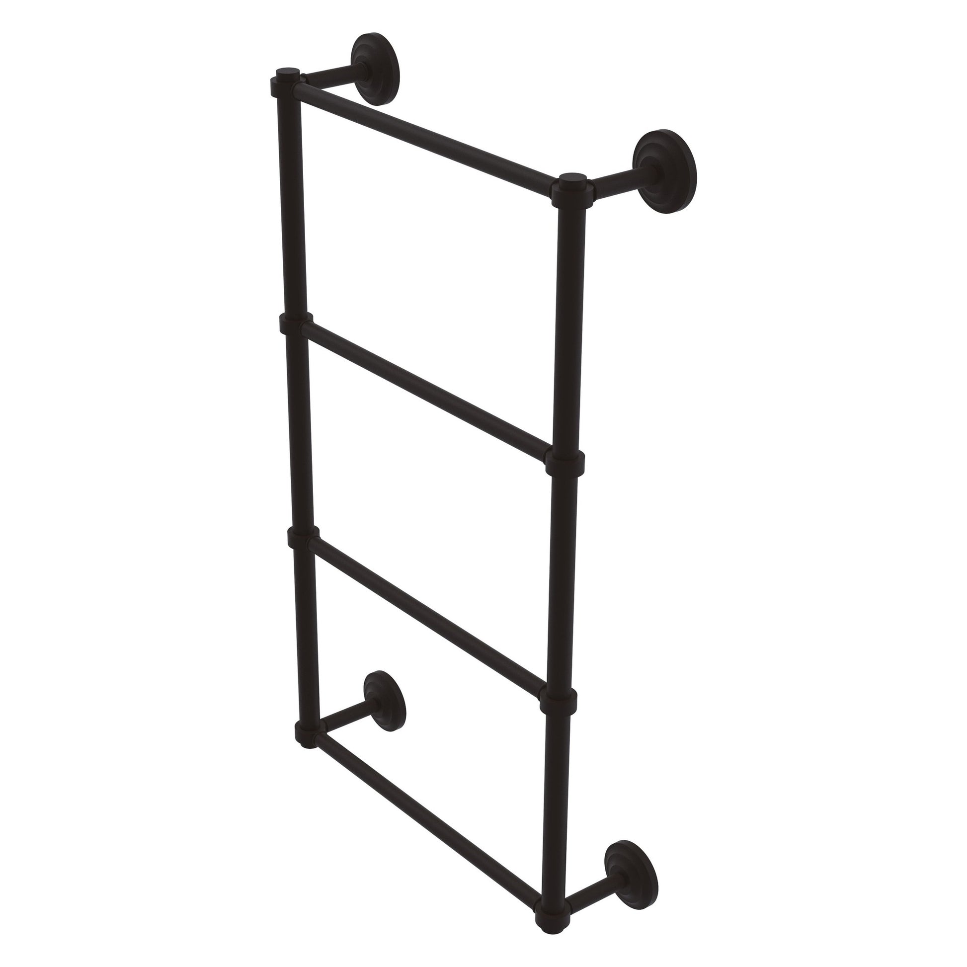 Allied Brass Que New 30" x 5.4" Oil Rubbed Bronze Solid Brass 4-Tier 30 Inches Ladder Towel Bar