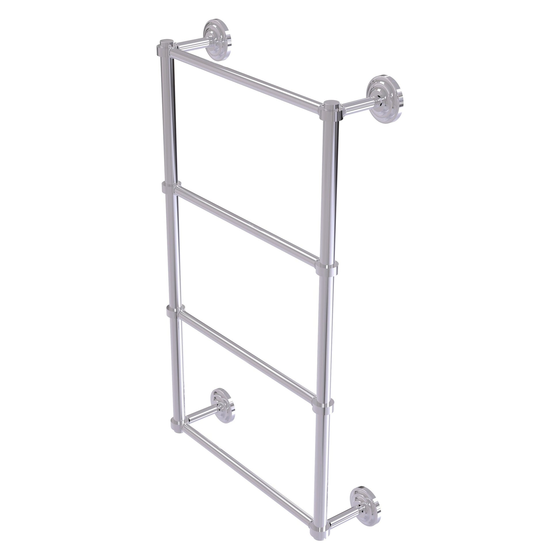 Allied Brass Que New 30" x 5.4" Polished Chrome Solid Brass 4-Tier 30 Inches Ladder Towel Bar