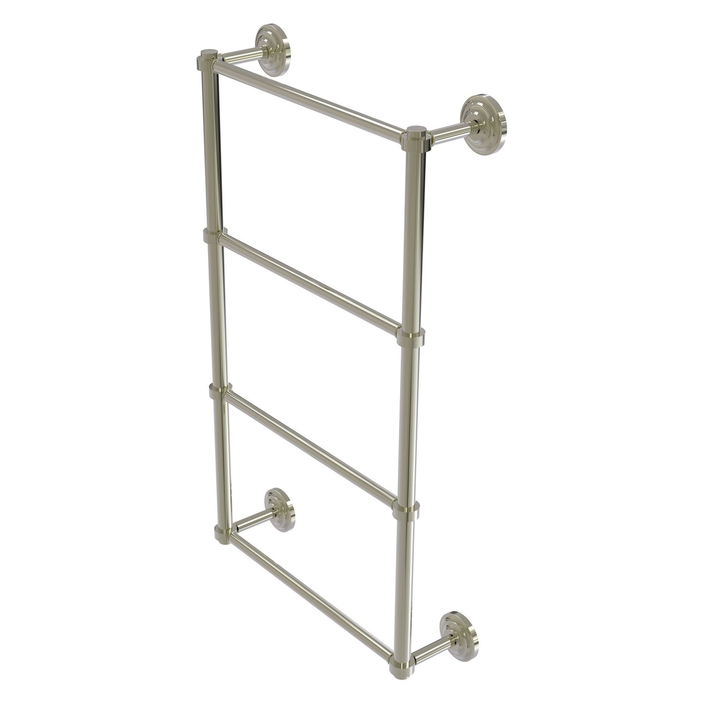 Allied Brass Que New 30" x 5.4" Polished Nickel Solid Brass 4-Tier 30 Inches Ladder Towel Bar