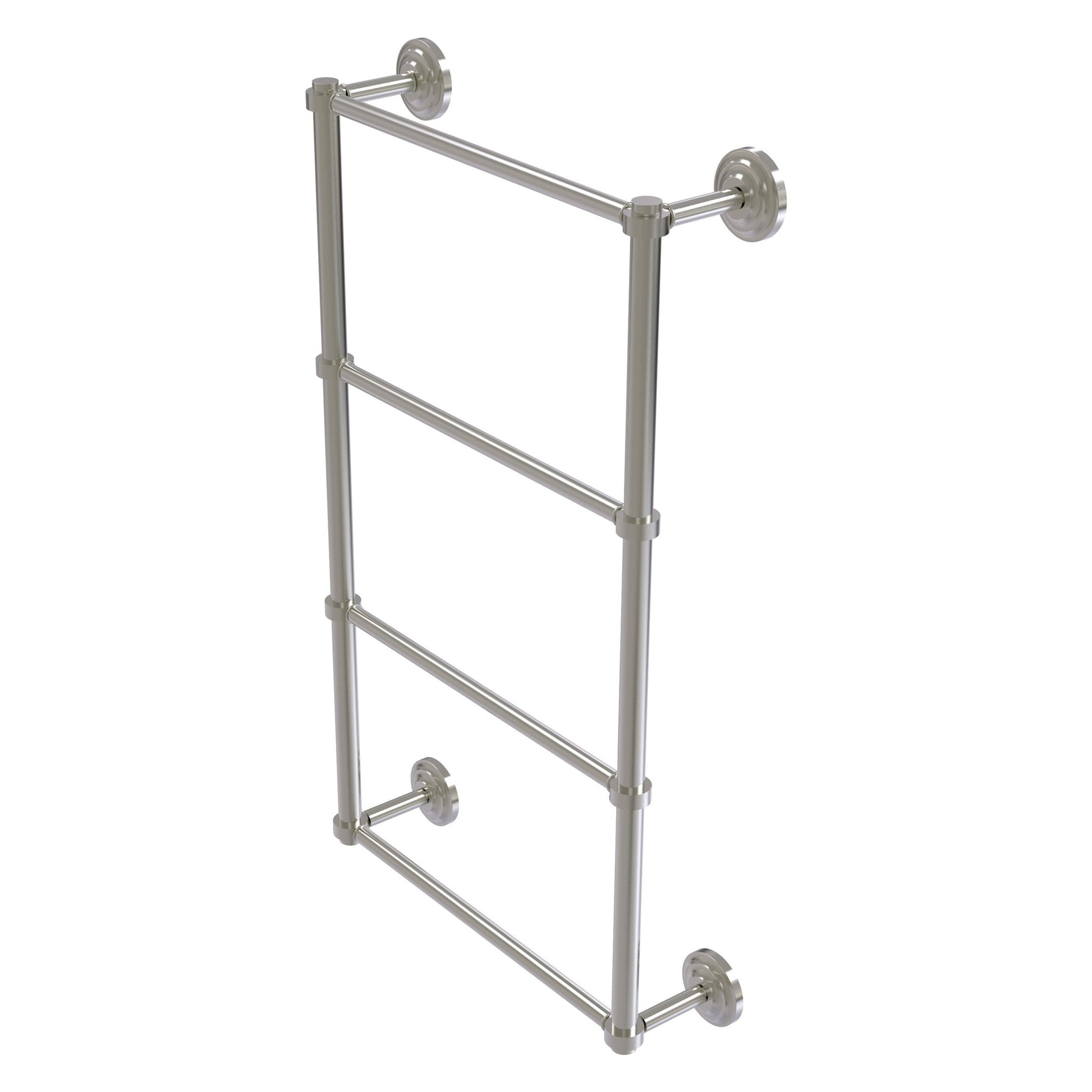 Allied Brass Que New 30" x 5.4" Satin Nickel Solid Brass 4-Tier 30 Inches Ladder Towel Bar