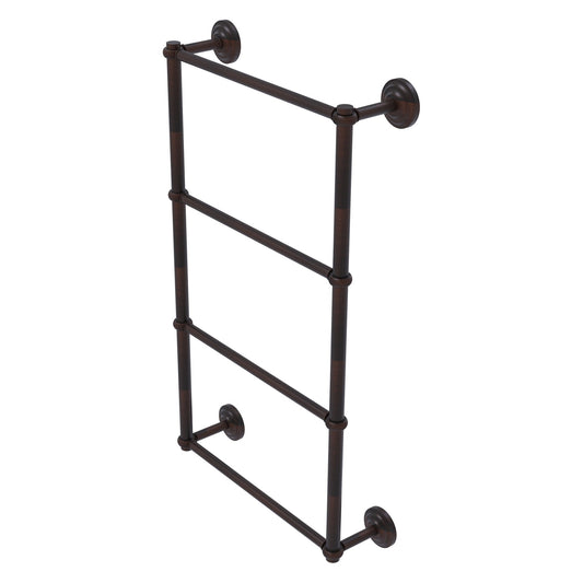 Allied Brass Que New 30" x 5.4" Venetian Bronze Solid Brass 4-Tier 30 Inches Ladder Towel Bar With Twisted Detail