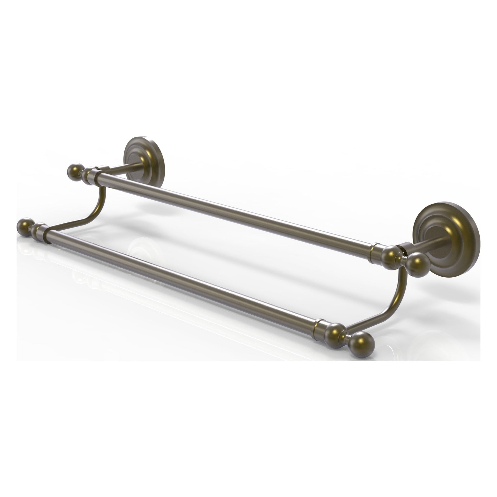 Allied Brass Que New 36" Double Antique Brass Towel Bar