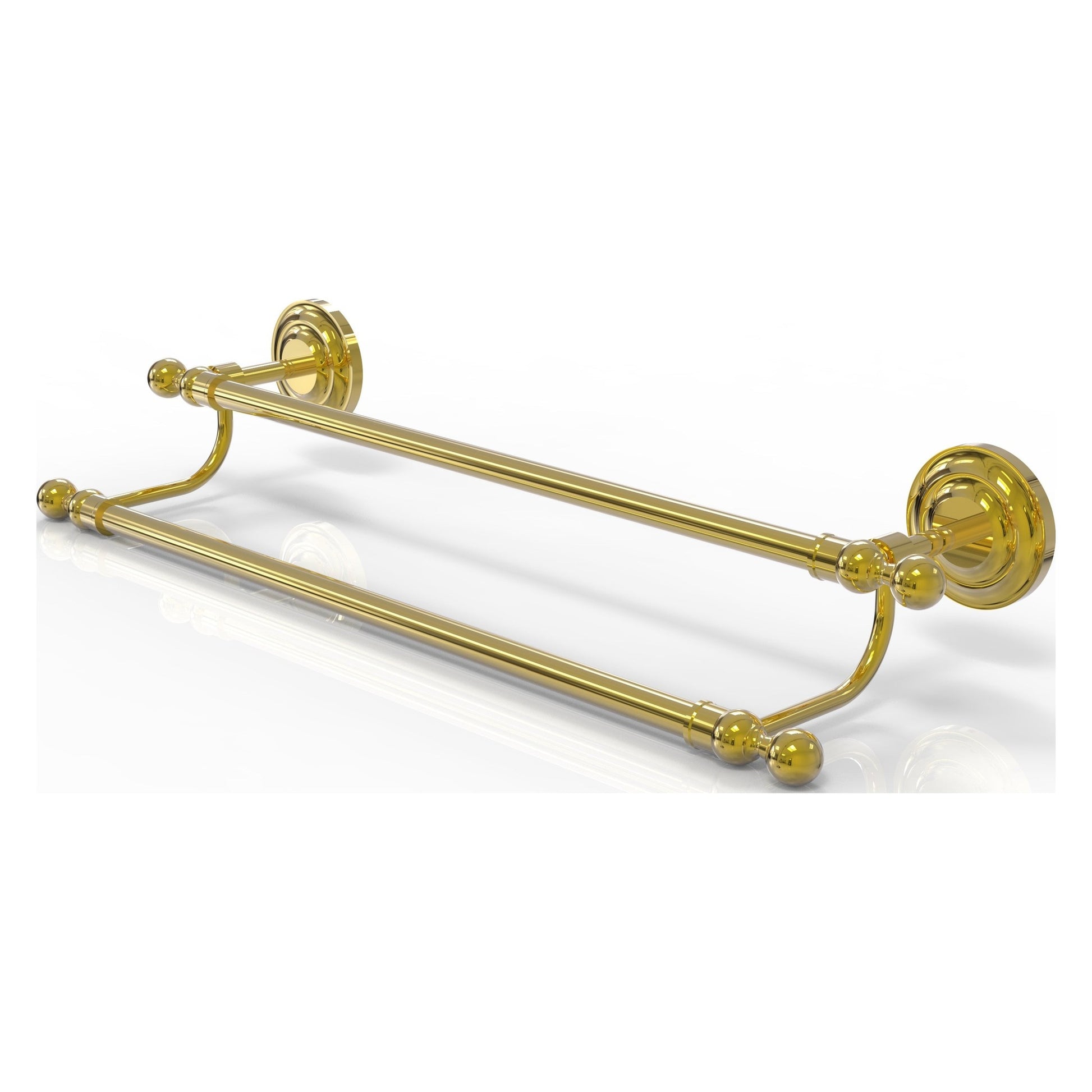 Allied Brass Que New 36" Double Polished Brass Towel Bar