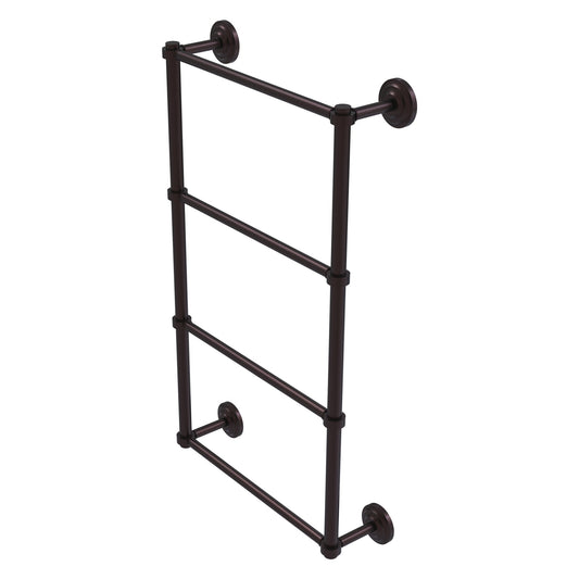 Allied Brass Que New 36" x 5.4" Antique Bronze Solid Brass 4-Tier 30 Inches Ladder Towel Bar