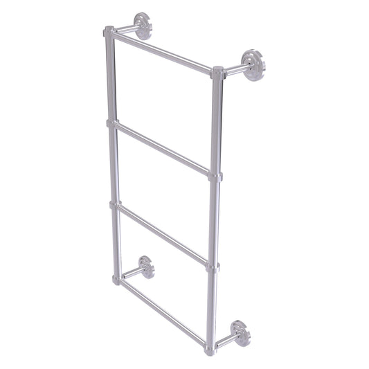 Allied Brass Que New 36" x 5.4" Satin Chrome Solid Brass 4-Tier 30 Inches Ladder Towel Bar