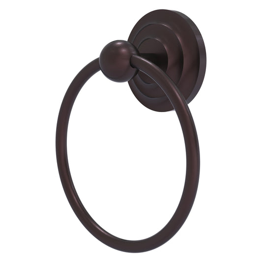 Allied Brass Que New 6" x 6" Antique Bronze Solid Brass Towel Ring