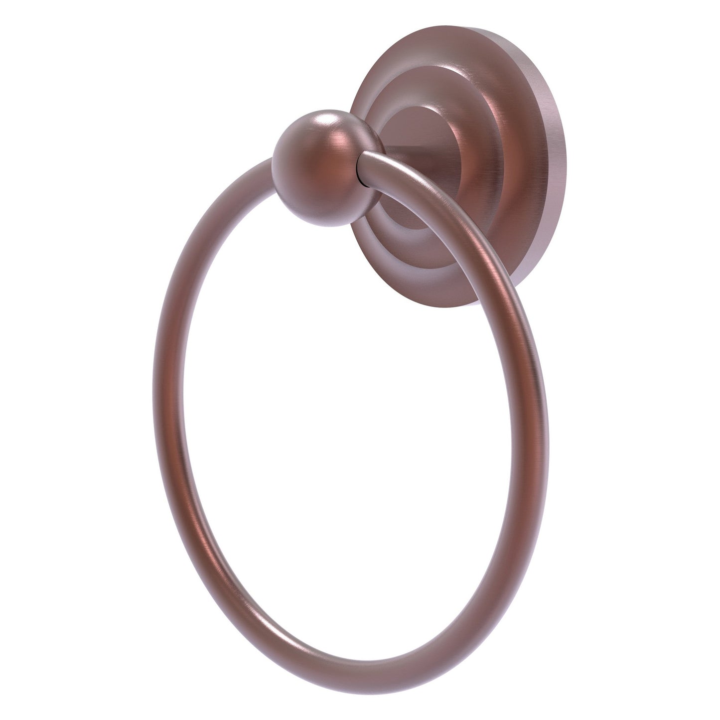 Allied Brass Que New 6" x 6" Antique Copper Solid Brass Towel Ring