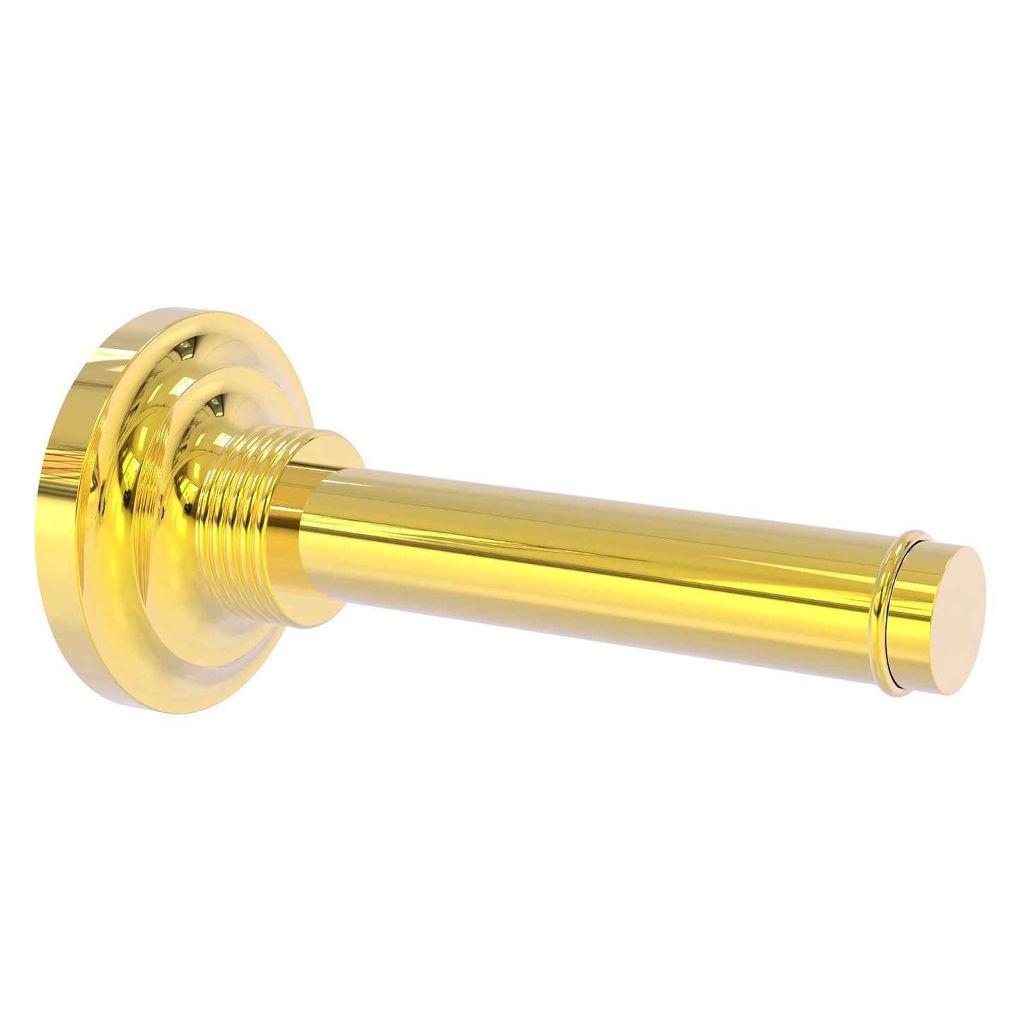 Allied Brass Que New 6.4" x 3" Polished Brass Solid Brass Horizontal Reserve Roll Toilet Paper Holder