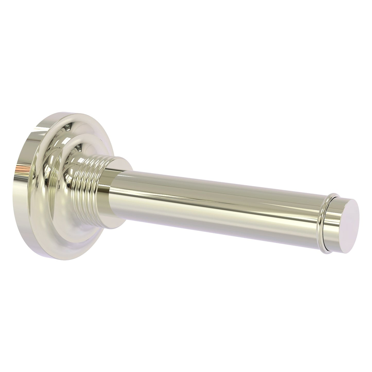 Allied Brass Que New 6.4" x 3" Polished Nickel Solid Brass Horizontal Reserve Roll Toilet Paper Holder