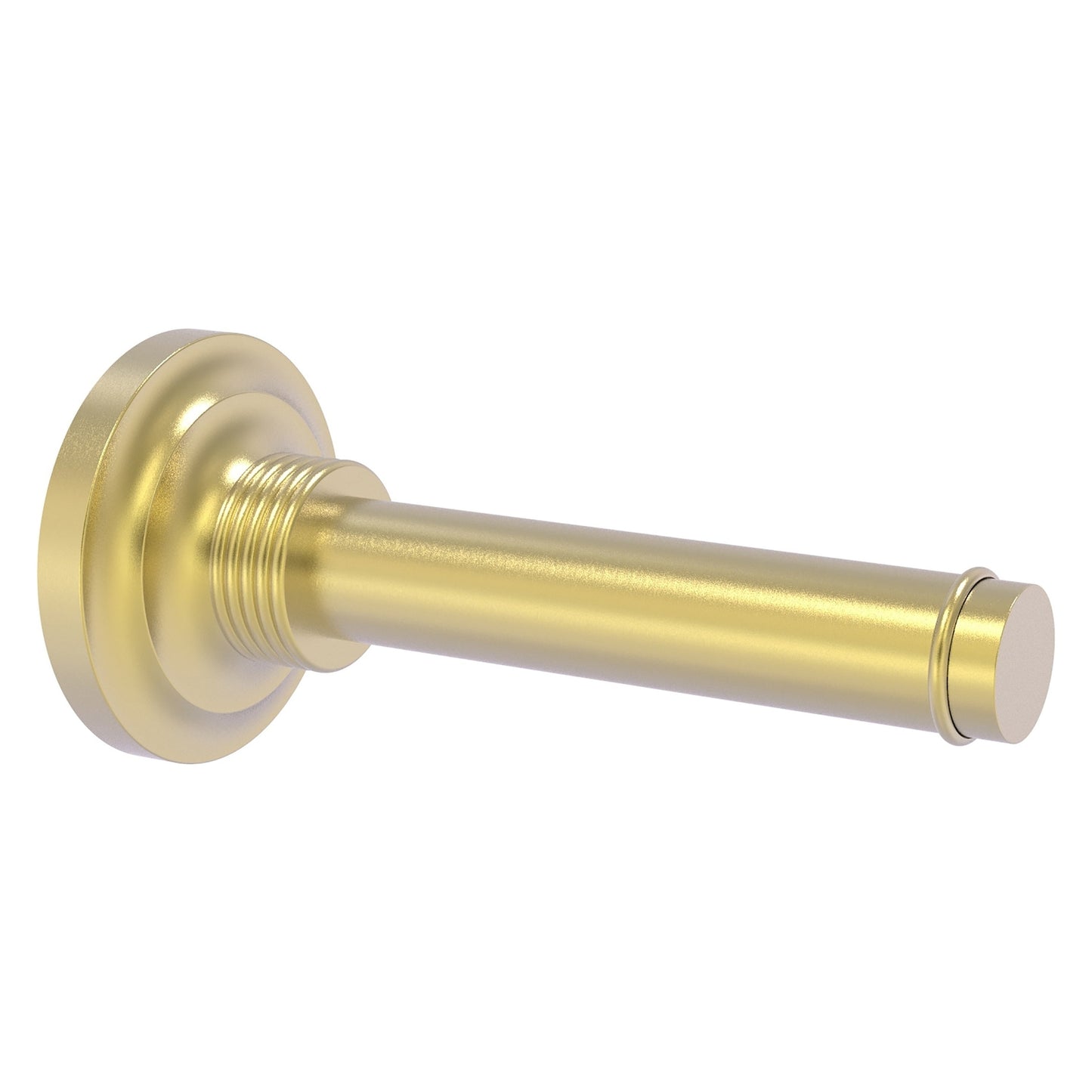 Allied Brass Que New 6.4" x 3" Satin Brass Solid Brass Horizontal Reserve Roll Toilet Paper Holder