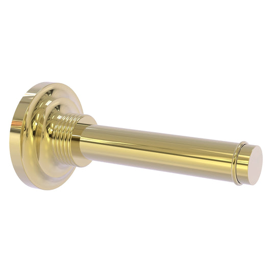 Allied Brass Que New 6.4" x 3" Unlacquered Brass Solid Brass Horizontal Reserve Roll Toilet Paper Holder
