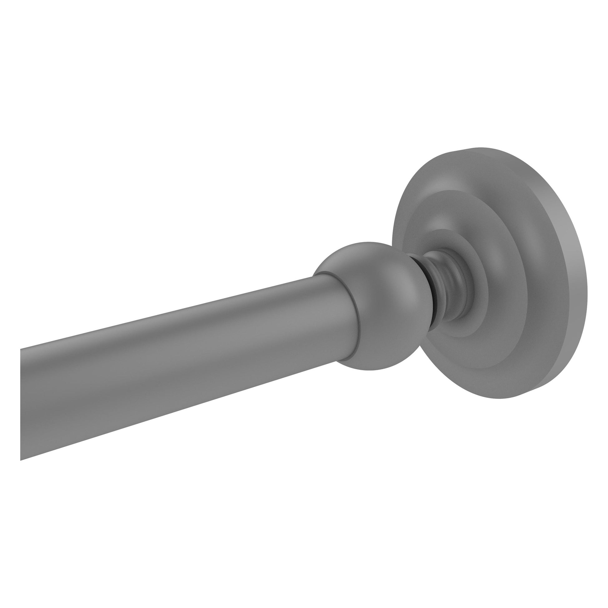 Allied Brass Que New QN-99-GYM Matte Gray Shower Curtain Rod Brackets
