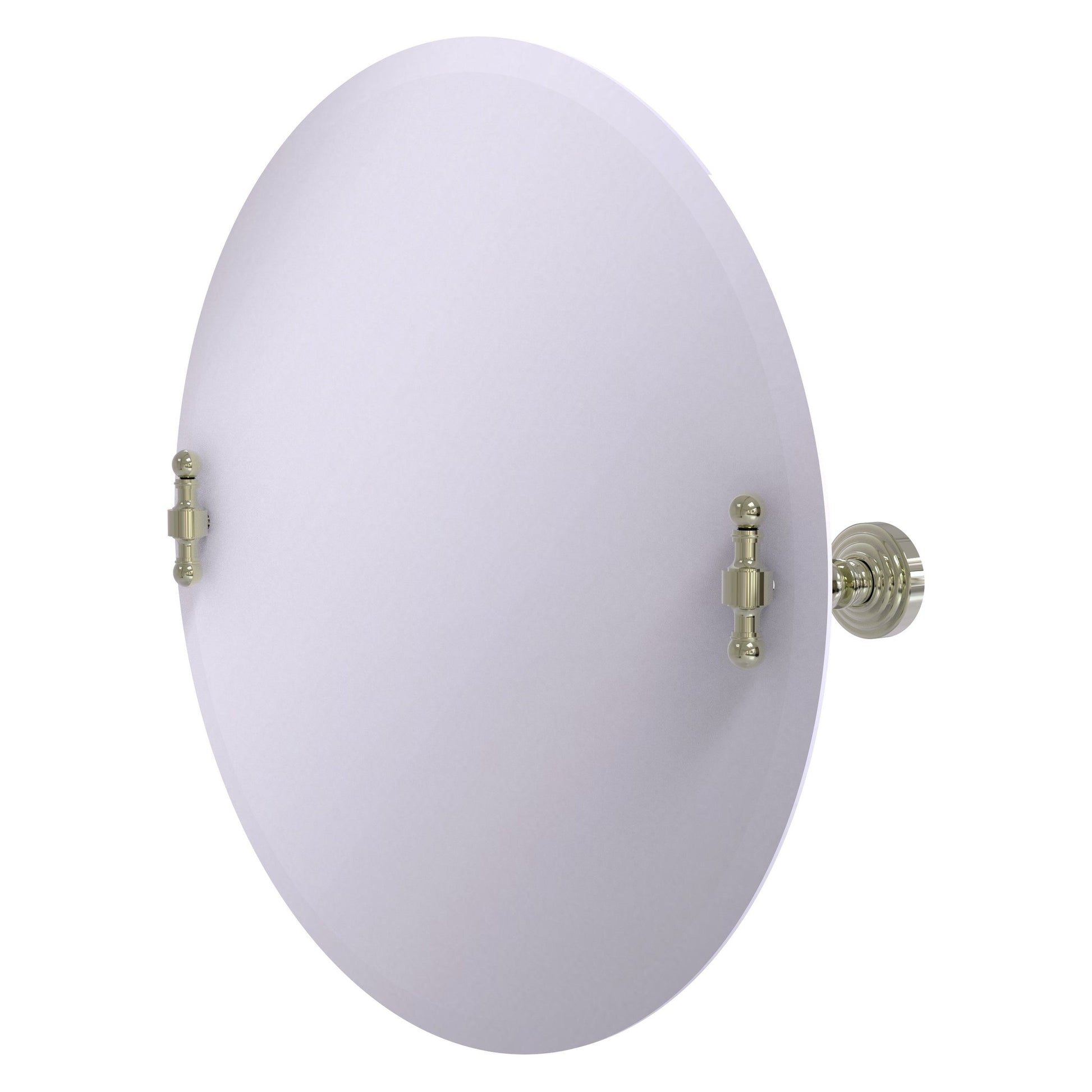 Allied Brass RW-90-PNI Retro Wave Polished Nickel Wall Mirror