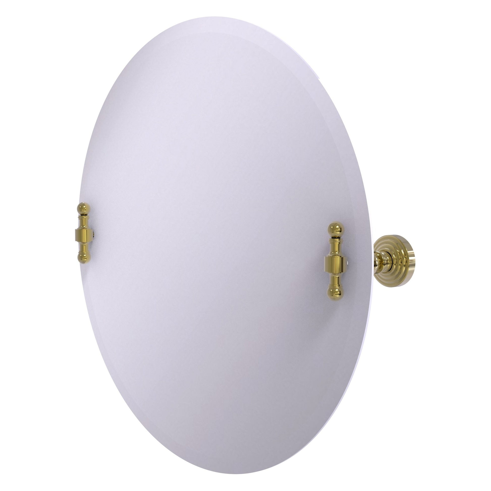 Allied Brass RW-90-UNL Retro Wave Unlacquered Brass Wall Mirror