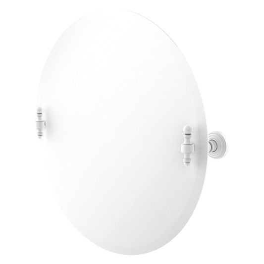 Allied Brass RW-90-WHM Retro Wave Matte White Wall Mirror