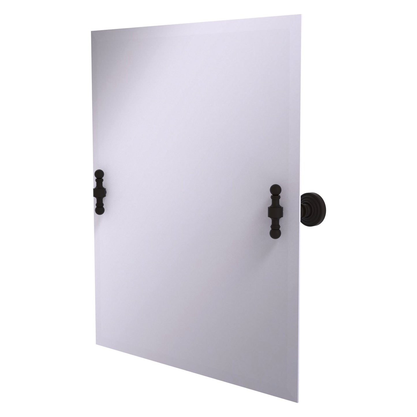 Allied Brass RW-92-ORB Retro Wave Oil Rubbed Bronze Rectangular Frameless Tilt Wall Mirror