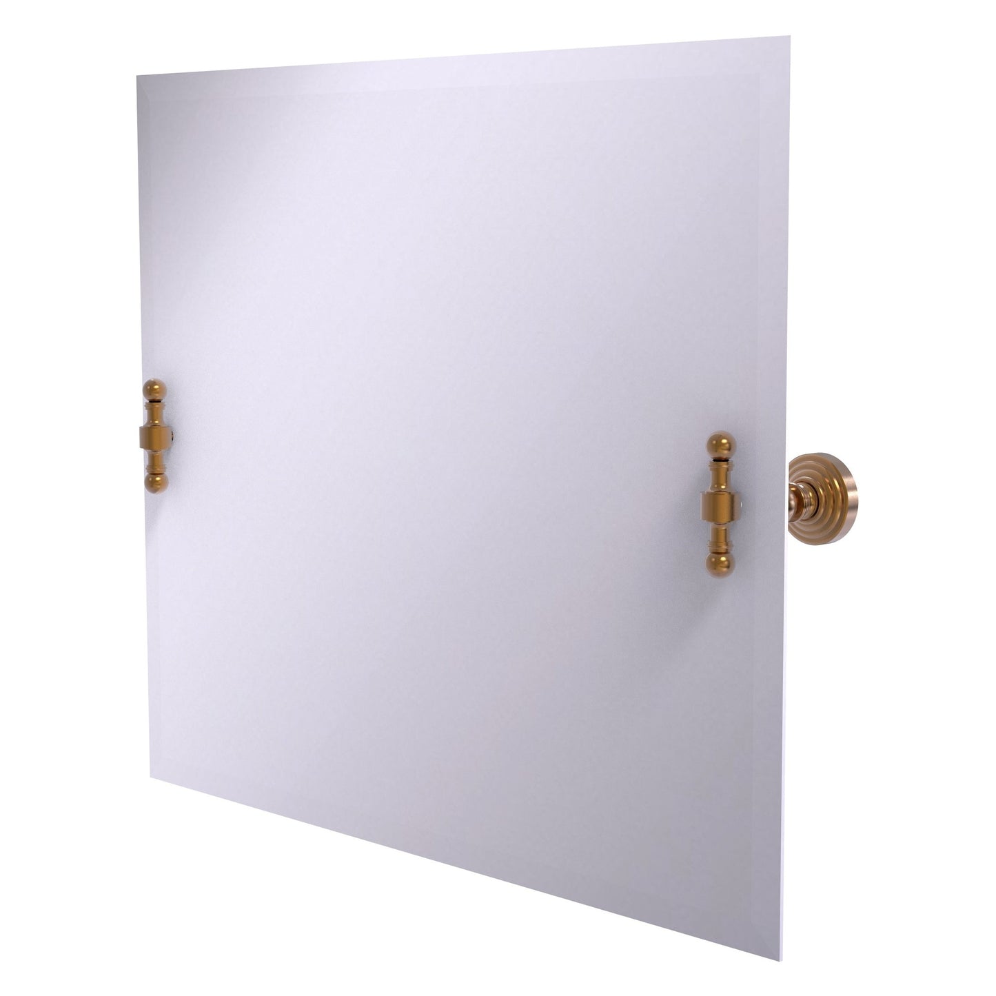 Allied Brass RW-93-BBR Retro Wave Brushed Bronze Landscape Rectangular Frameless Tilt Wall Mirror