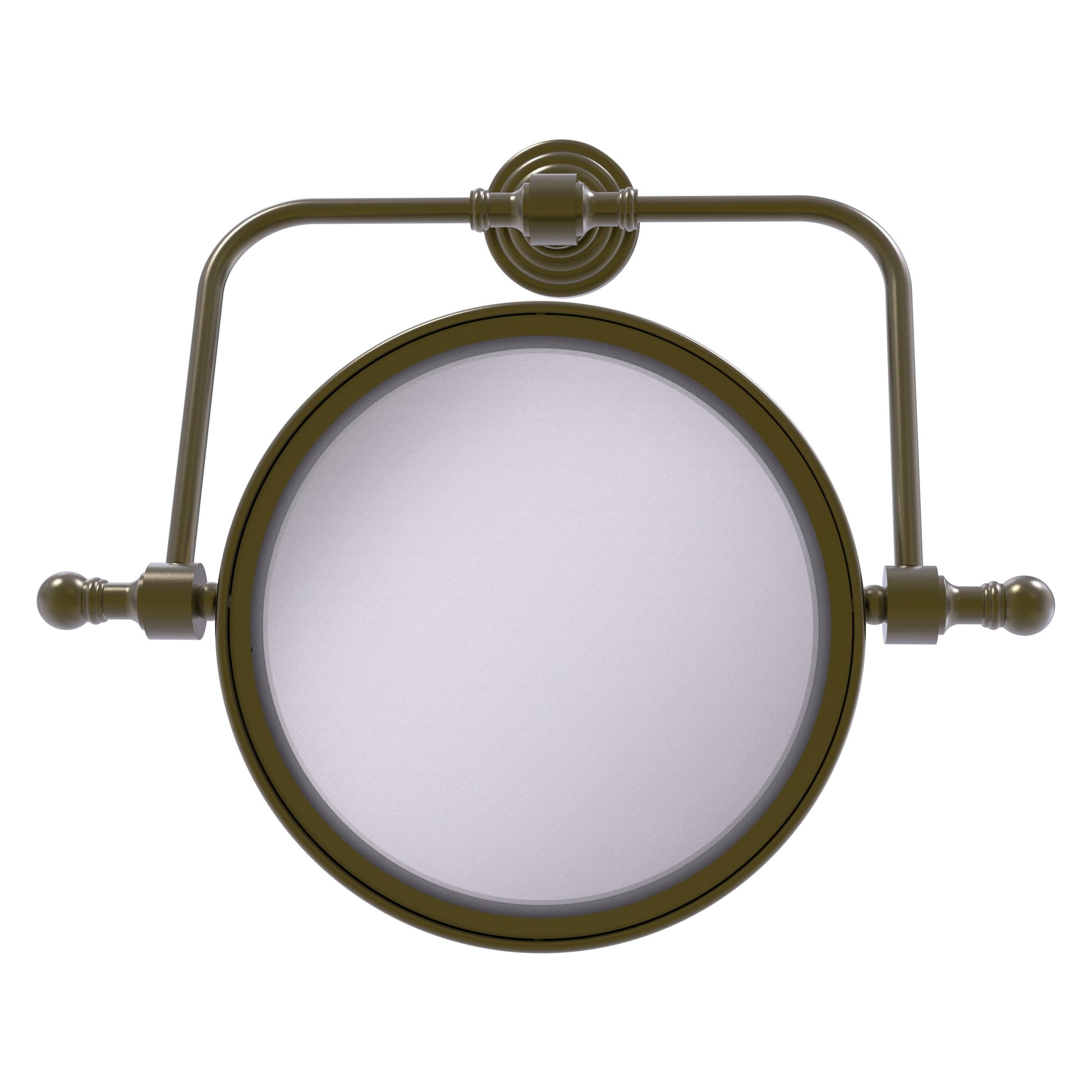 Allied Brass RWM-4/2X-ABR Retro Wave 8" Antique Brass Make-Up Mirrors