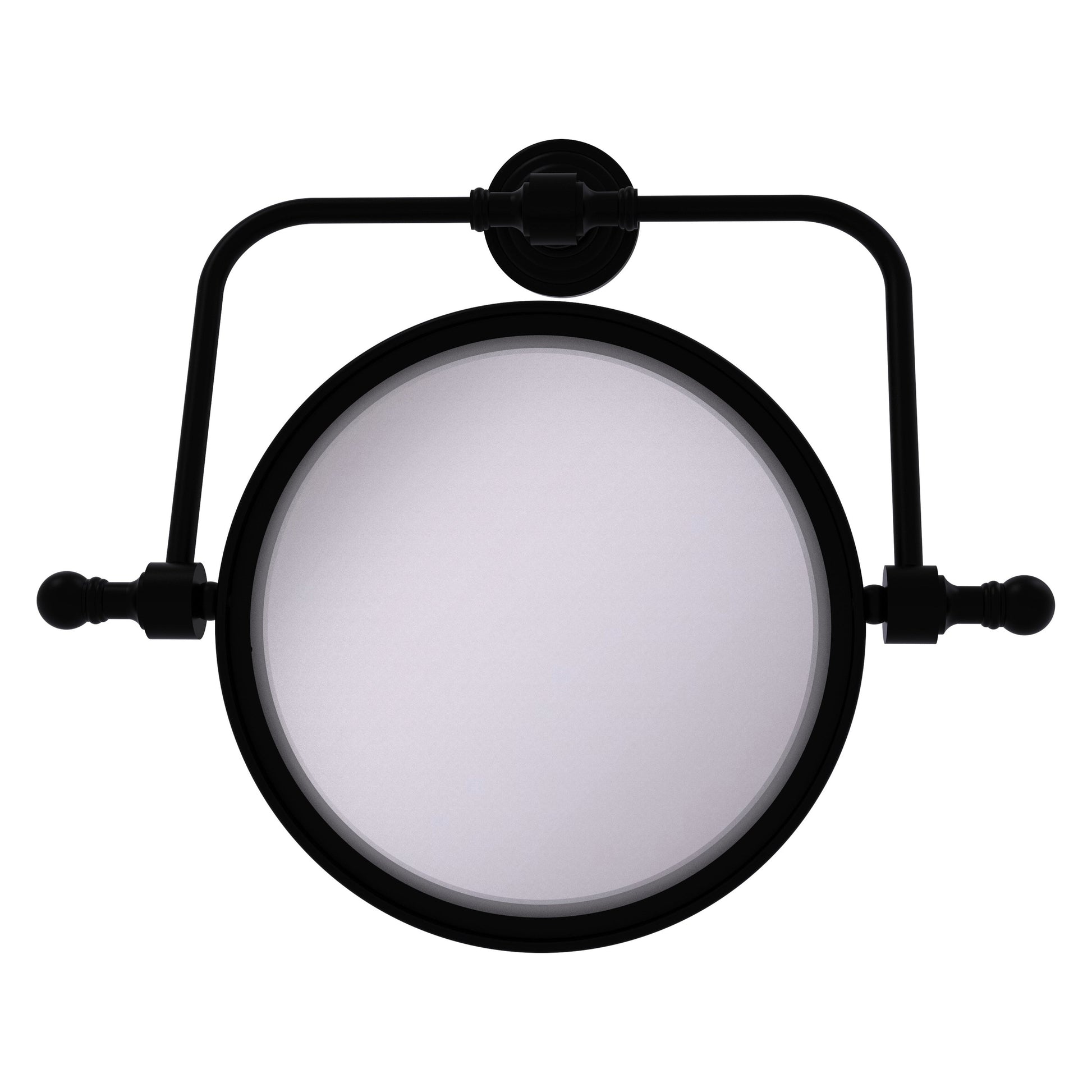 Allied Brass RWM-4/2X-BKM Retro Wave 8" Matte Black Make-Up Mirrors