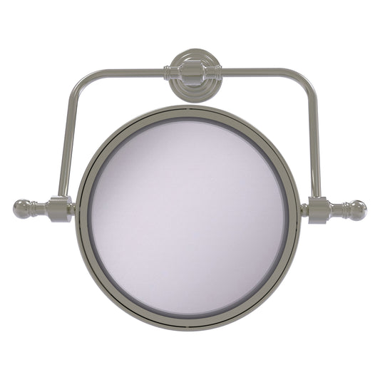 Allied Brass RWM-4/2X-SN Retro Wave 8" Satin Nickel Make-Up Mirrors