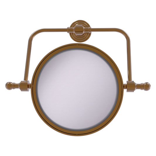 Allied Brass RWM-4/3X-BBR Retro Wave 8" Brushed Bronze Wall-Mounted Swivel Make-Up Mirror