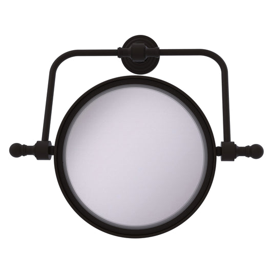 Allied Brass RWM-4/3X-ORB Retro Wave 8" Oil Rubbed Bronze Wall-Mounted Swivel Make-Up Mirror