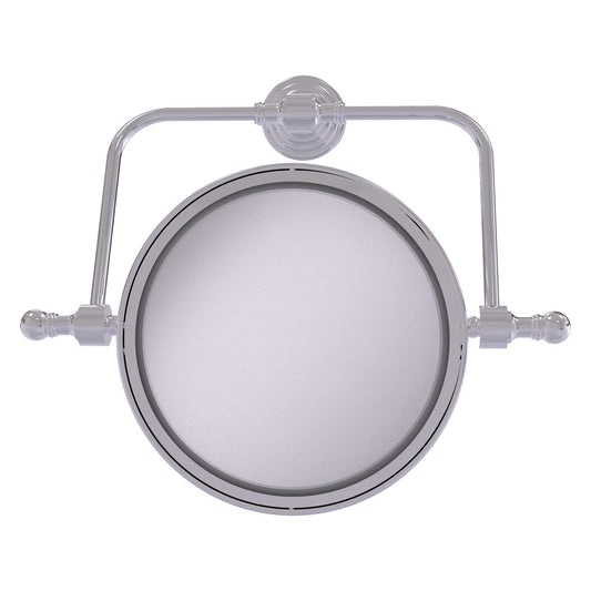 Allied Brass RWM-4/3X-PC Retro Wave 8" Polished Chrome Wall-Mounted Swivel Make-Up Mirror