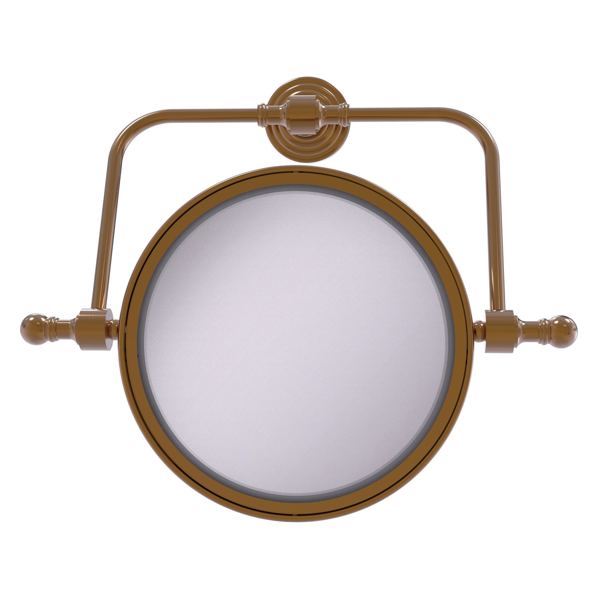 Allied Brass RWM-4/4X-BBR Retro Wave 8" Brushed Bronze Wall-Mounted Swivel Make-Up Mirror