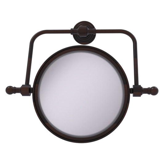 Allied Brass RWM-4/4X-VB Retro Wave 8" Venetian Bronze Wall-Mounted Swivel Make-Up Mirror