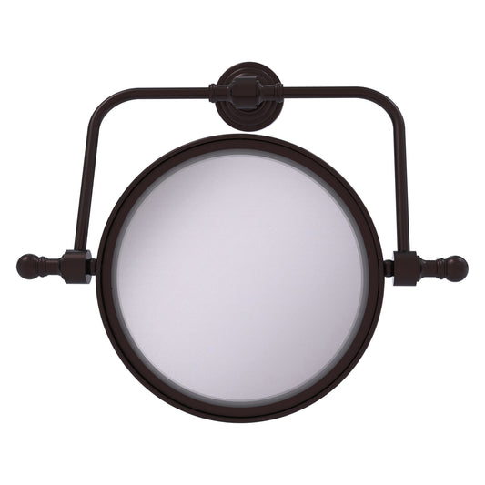 Allied Brass RWM-4/5X-ABZ Retro Wave 8" Antique Bronze Wall-Mounted Swivel Make-Up Mirror