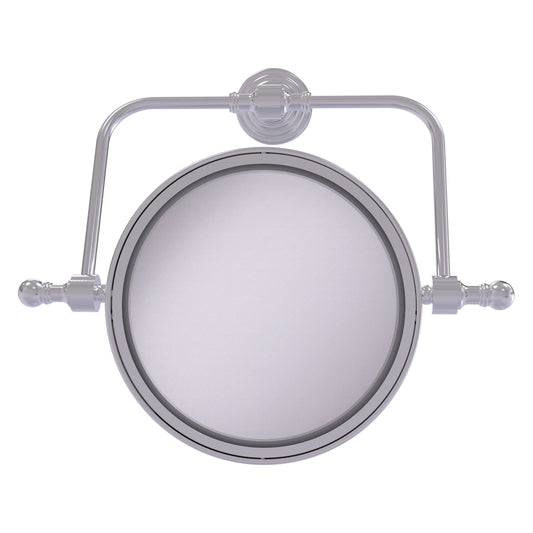 Allied Brass RWM-4/5X-SCH Retro Wave 8" Satin Chrome Wall-Mounted Swivel Make-Up Mirror