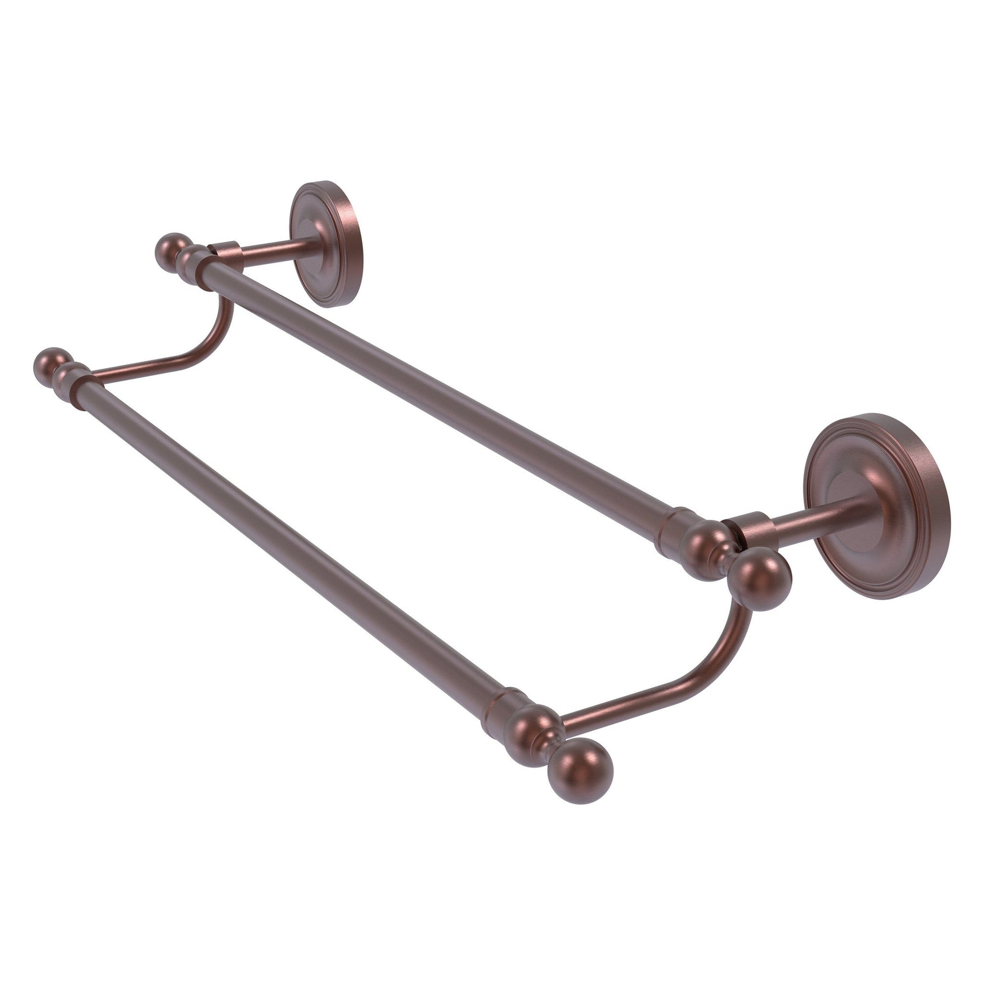 Allied Brass Regal R-72/18-CA 18" Double Antique Copper Towel Bar