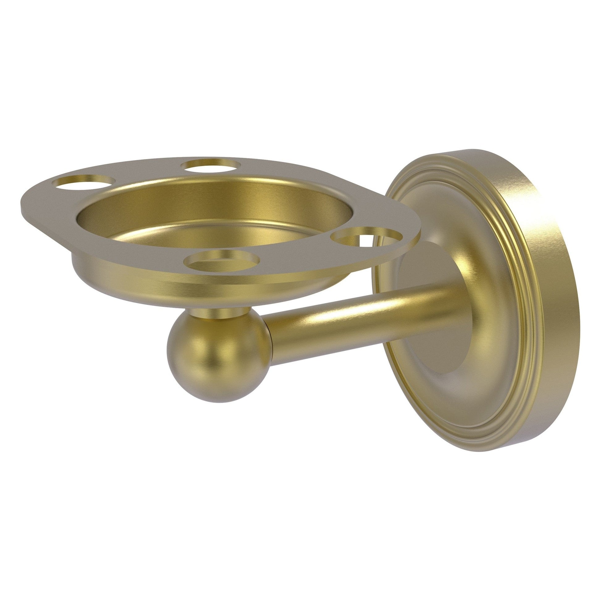 Allied Brass Regal Satin Brass Tumbler Toothbrush Holder